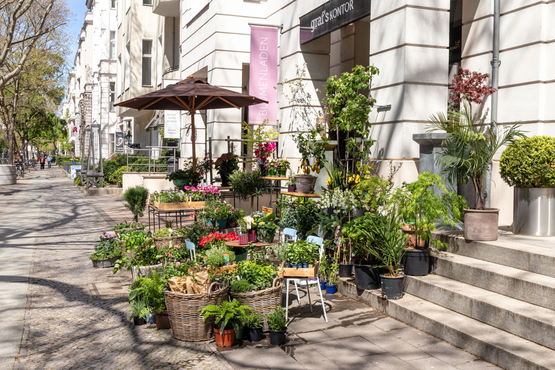 Außenbereich eines Blumengeschäftes in Berlin