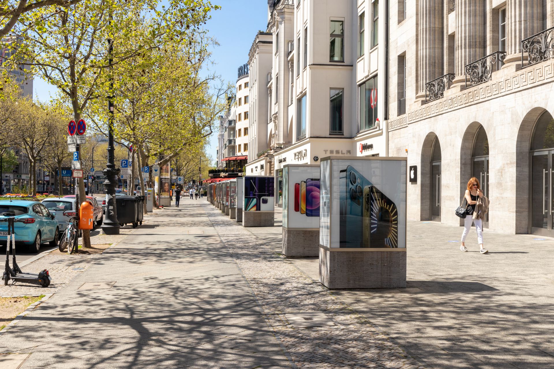 Einkaufsstraße Kurfürstendamm in Berlin